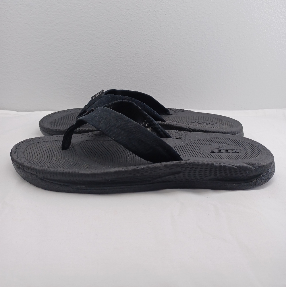 REEF sz13 thong flip flop sandals black - Picture 5 of 10